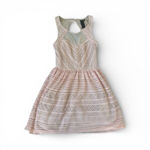 Light Pink Lace Fairycore Dress | Size 3 | Romantic, Coquette, Flowy, Spring